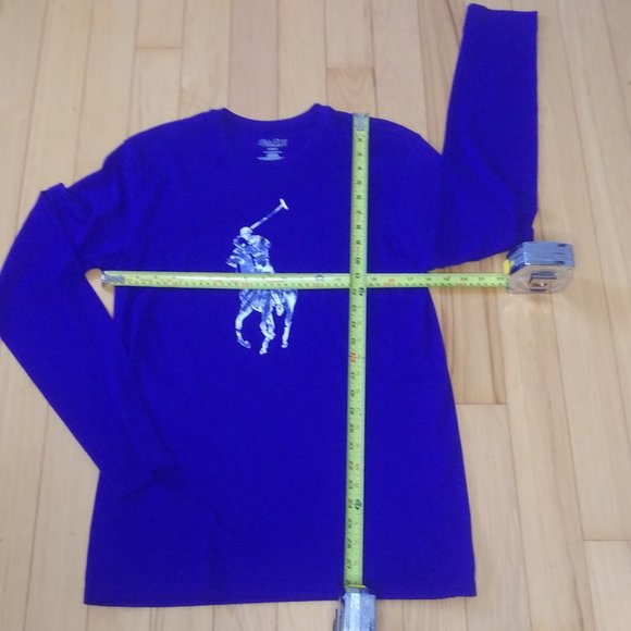 Polo Ralph Lauren Long Sleeve Big Pony graphic  cotton Tee shirt size sm… - Picture 7 of 13